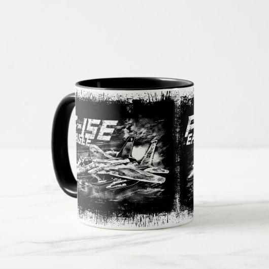 F-15 Eagle 11 oz Ringer Mok (Voorkant links)