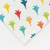 F-15 Eagle Fighter Jet Custom Name Baby Blanket Fleece Deken (Hoek)