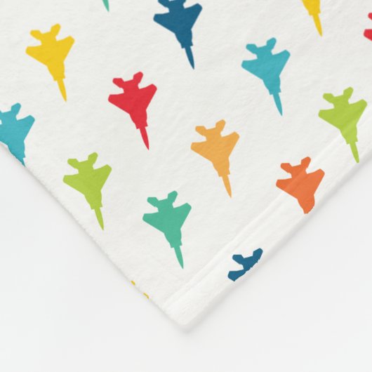 F-15 Eagle Fighter Jet Custom Name Baby Blanket Fleece Deken (Hoek)
