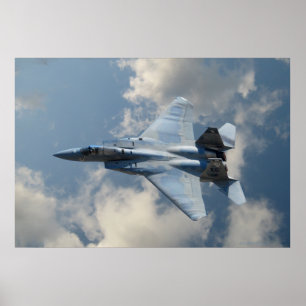 F-15 Eagle in vlucht Poster