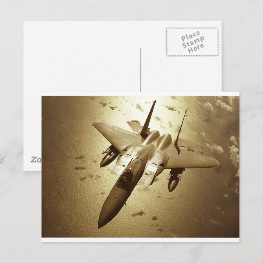 F-15 Eagle Jet Fighter Briefkaart (Voorkant / Achterkant)