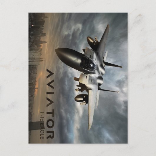 F-15 Eagle Jet Fighter Briefkaart (Voorkant)