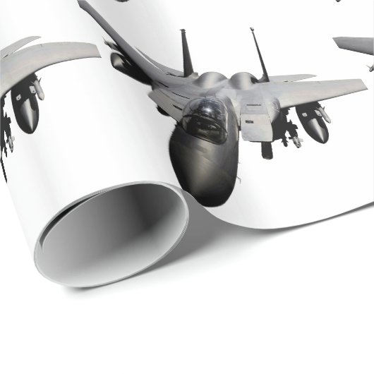 F-15 Eagle Jet Fighter Cadeaupapier (Rol Hoek)