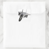 F-15 Eagle Jet Fighter Vierkante Sticker (Tas)