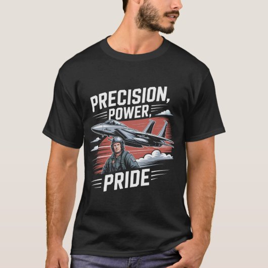 F-15 Eagle Jet: Precision Pride Power Fighter Gift T-shirt (Voorkant)