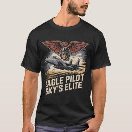 F-15 Eagle Pilot Sky's Elite Military Aviation T-shirt