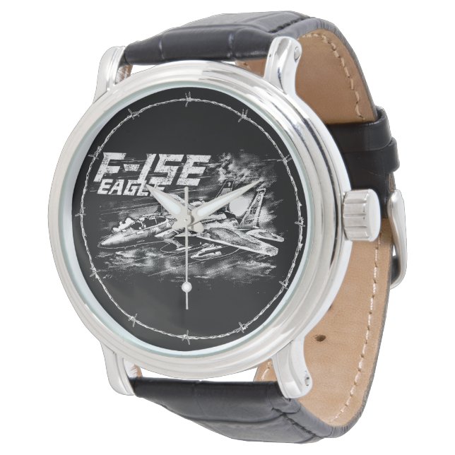 F-15 Eagle polshorloges Horloge (Gekanteld)