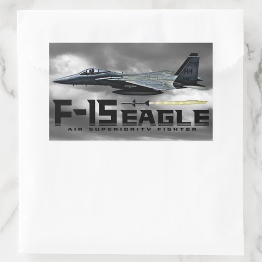 F-15 Eagle Rechthoekige Sticker (Tas)