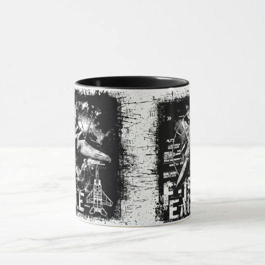 F-15 Eagle Ringer Coffee Mok (Midden)