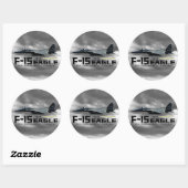 F-15 Eagle Ronde Sticker (Vel)