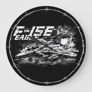 F-15 Eagle Round (Grote) wandklok