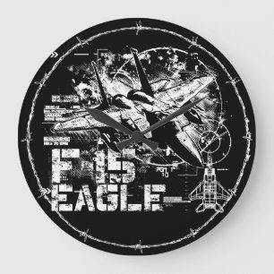 F-15 Eagle Round (Grote) wandklok