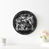 F-15 Eagle Round (Grote) wandklok (Huis)