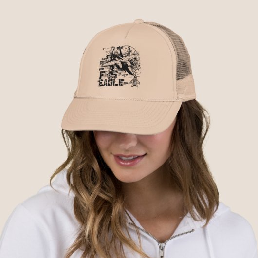 F-15 Eagle Trucker Hat Pet (In situ)