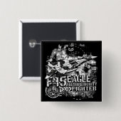 F-15 Eagle Vierkante Button 5,1 Cm (Voorkant /achterkant)