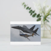 F-15 ELGF + P-51 MUSTANG FORMATION BRIEFKAART (Staand voorkant)