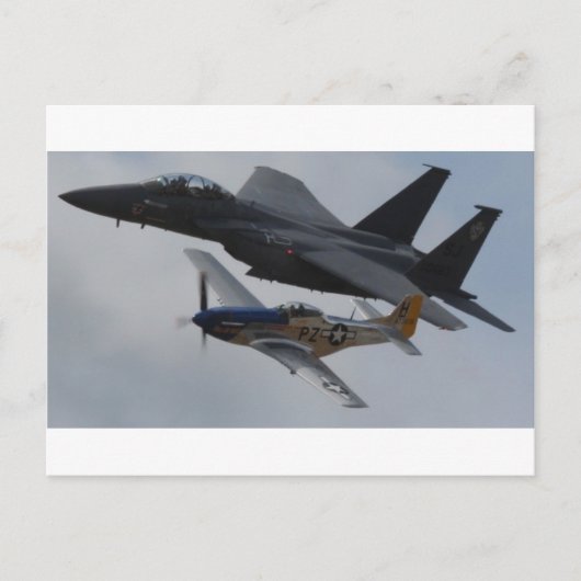 F-15 ELGF + P-51 MUSTANG FORMATION BRIEFKAART (Voorkant)
