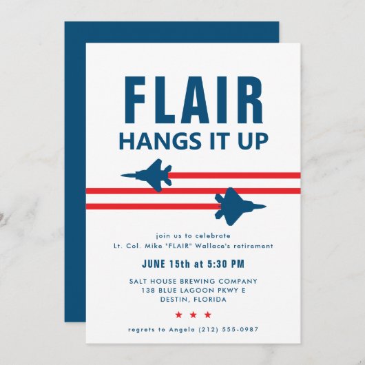 F-15 en F-22 Fighter Jet Party Uitnodiging (Voorkant / Achterkant)