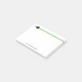 F-15 Fighter Jet Striped Custom Name Notitieblok Post-it® Notes (Schuin)