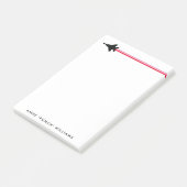 F-15 Fighter Jet Striped Custom Name Notitieblok Post-it® Notes (Schuin)