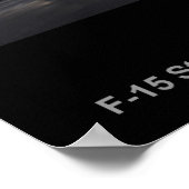 F-15 poster met striapegels (Hoek)