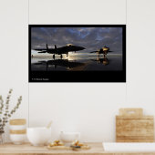 F-15 poster met striapegels (Keuken)