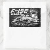 F-15 Reagle-rechthoekschakelaars Rechthoekige Sticker (Tas)