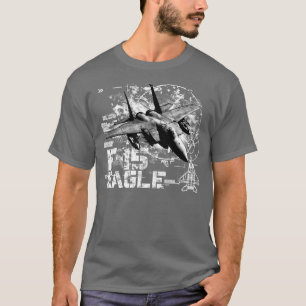F-15 T-shirt van het Man van Eagle de Fundamentele
