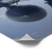 F-15 Vliegtuig met breukrijst Poster (Hoek)