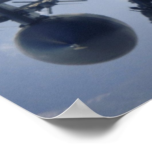 F-15 Vliegtuig met breukrijst Poster (Hoek)