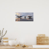 F-15 Vliegtuig met breukrijst Poster (Keuken)