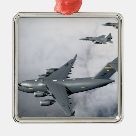 F-15B Eagles begeleiden het eerste op Hawaï gebase Metalen Ornament (Voorkant)