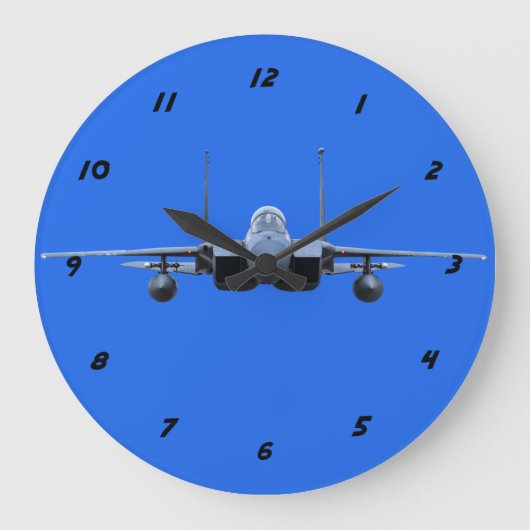 F-15C Eagle Clock Grote Klok (Voorkant)