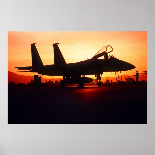 F-15C Eagle Fighter Jet Poster (Voorkant)