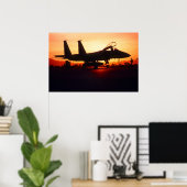 F-15C Eagle Fighter Jet Poster (Thuiskantoor)