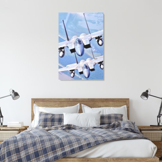 F-15C ELGF 24x36 Canvas Afdruk (Insitu (Slaapkamer))