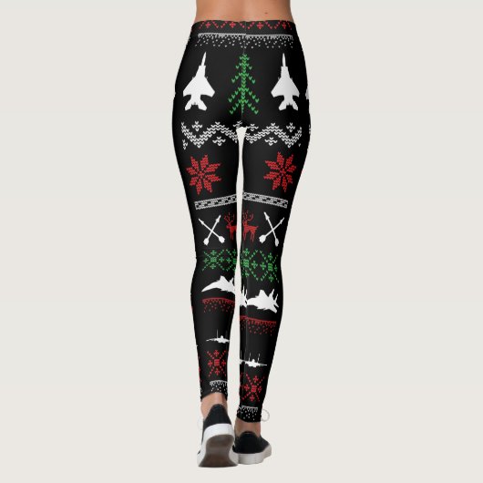 F-15C Kerstmis-leggings Leggings (Achterkant)