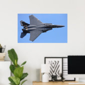 F-15E Poster met breukrijst (Thuiskantoor)