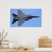 F-15E Poster met breukrijst (Keuken)