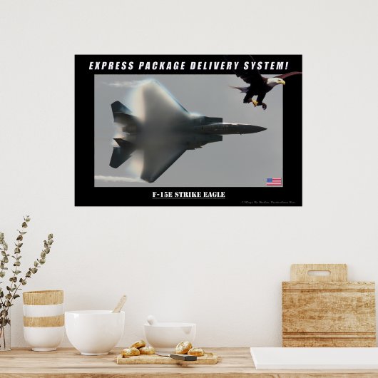 F-15E Poster voor het leveren van strike adelaars (Keuken)