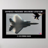 F-15E Poster voor het leveren van strike adelaars (Voorkant)