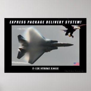 F-15E Poster voor het leveren van strike adelaars