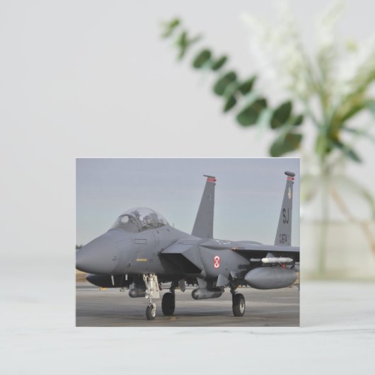 F-15E strike adelaar Briefkaart (Staand voorkant)
