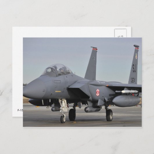 F-15E strike adelaar Briefkaart (Voorkant / Achterkant)