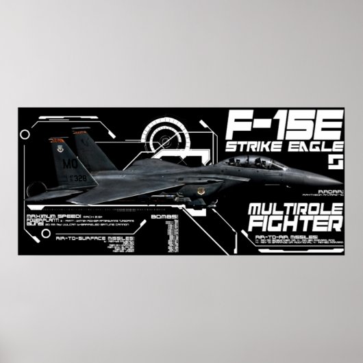 F-15E strike adelaar Poster (Voorkant)