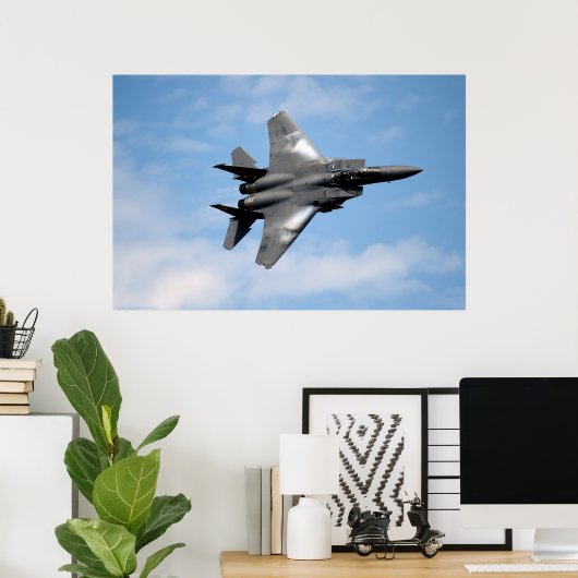 F-15E strike adelaar Poster (Thuiskantoor)