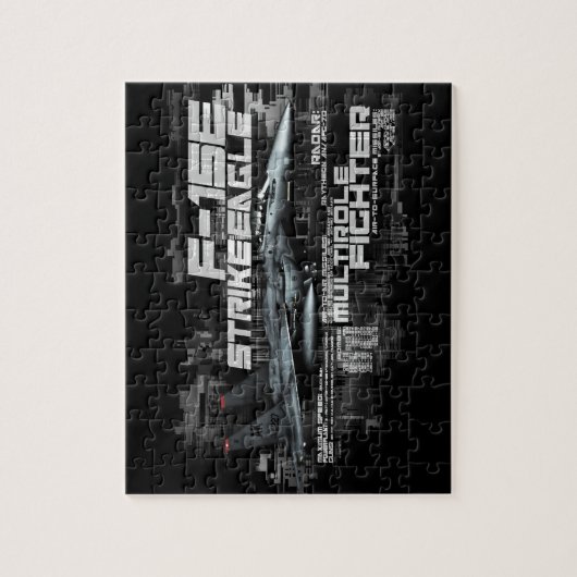 F-15E Strike Eagle 8x10 Photo Puzzle met Gift B Legpuzzel (Verticaal)