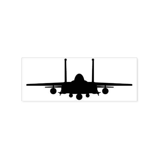 F-15E Strike Eagle Fighter Jet Front Wood Stamp Rubberstempel (Afrduk)