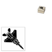 F-15E Strike Eagle Fighter Silhouet Houten Stempel (Gestempeld)