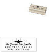 F-15E Strike Eagle Jet Custom Return Adres Stempel (Gestempeld)